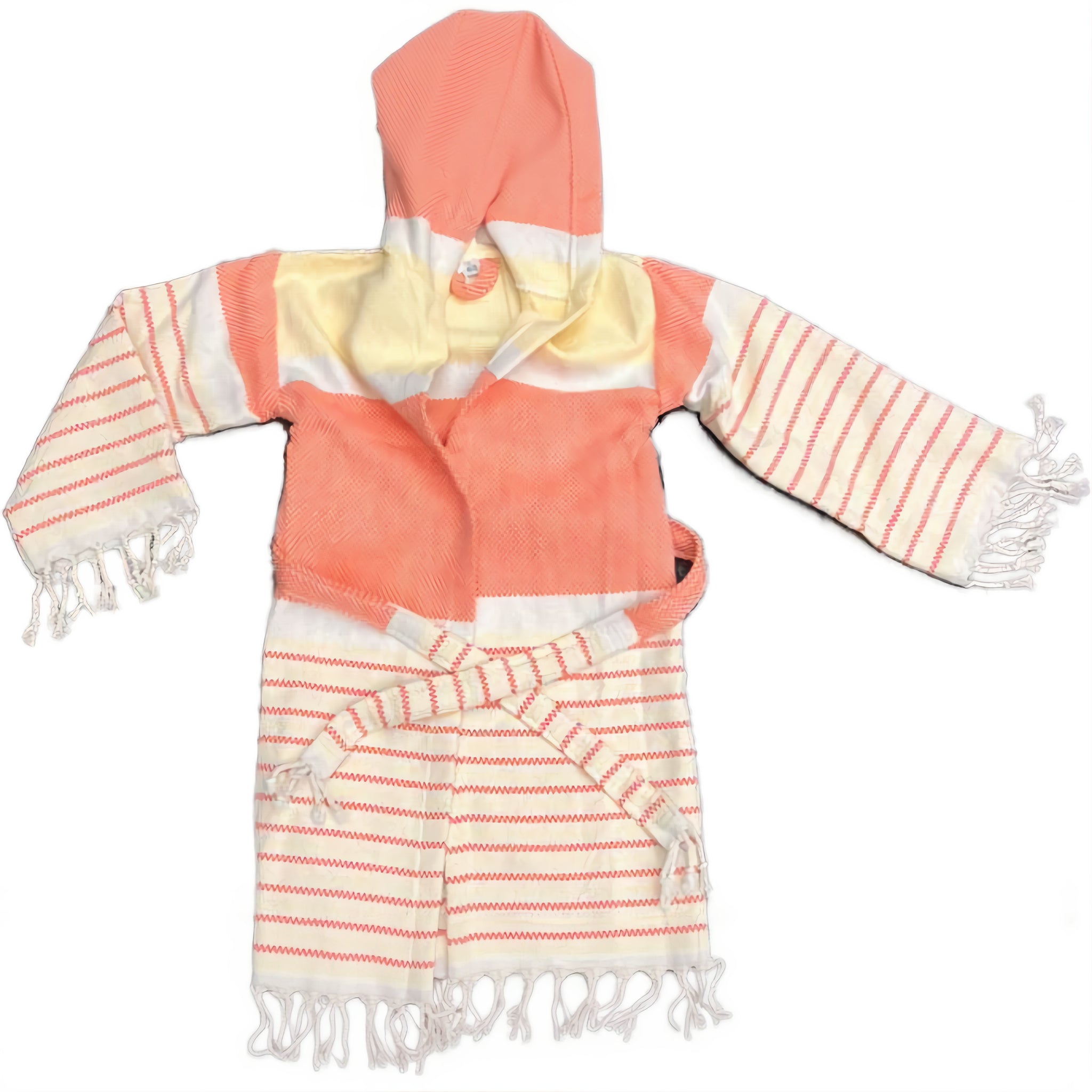 Kids Robe - Peach Striped