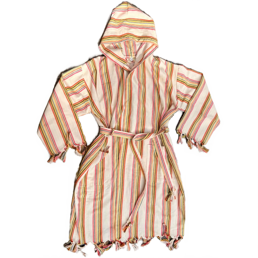 Robe - Rainbow Striped