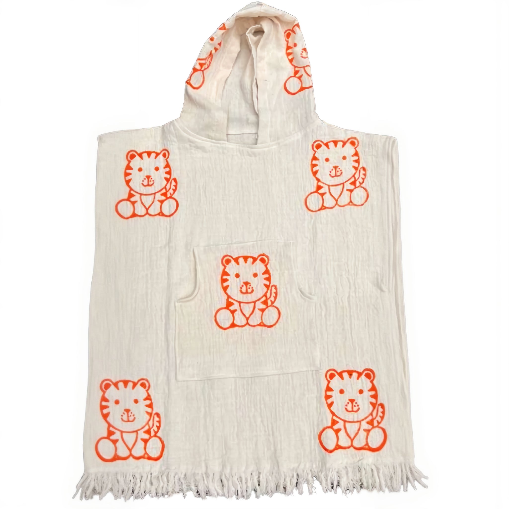 Kids Poncho - Wild Tiger
